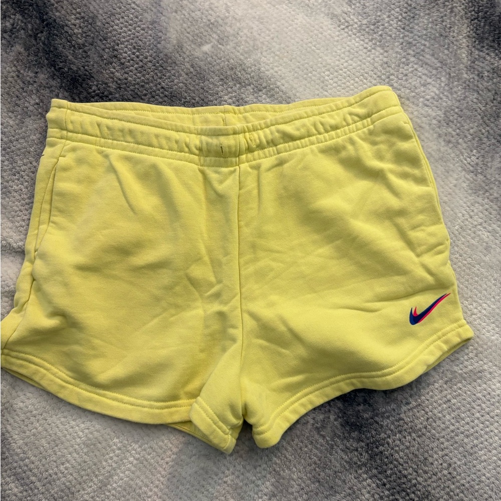 Nike Women's Athletic Shorts in Bright Yellow